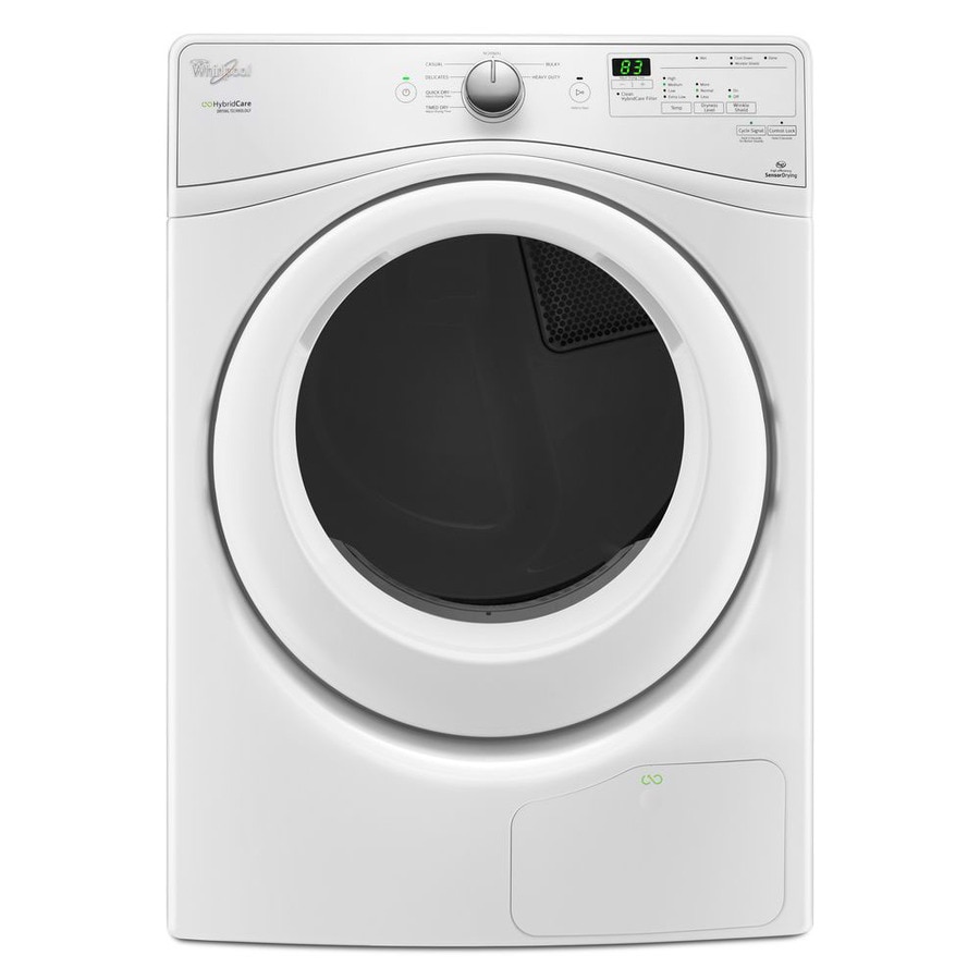 Shop Whirlpool 7.4cu ft Stackable Ventless Electric Dryer (White