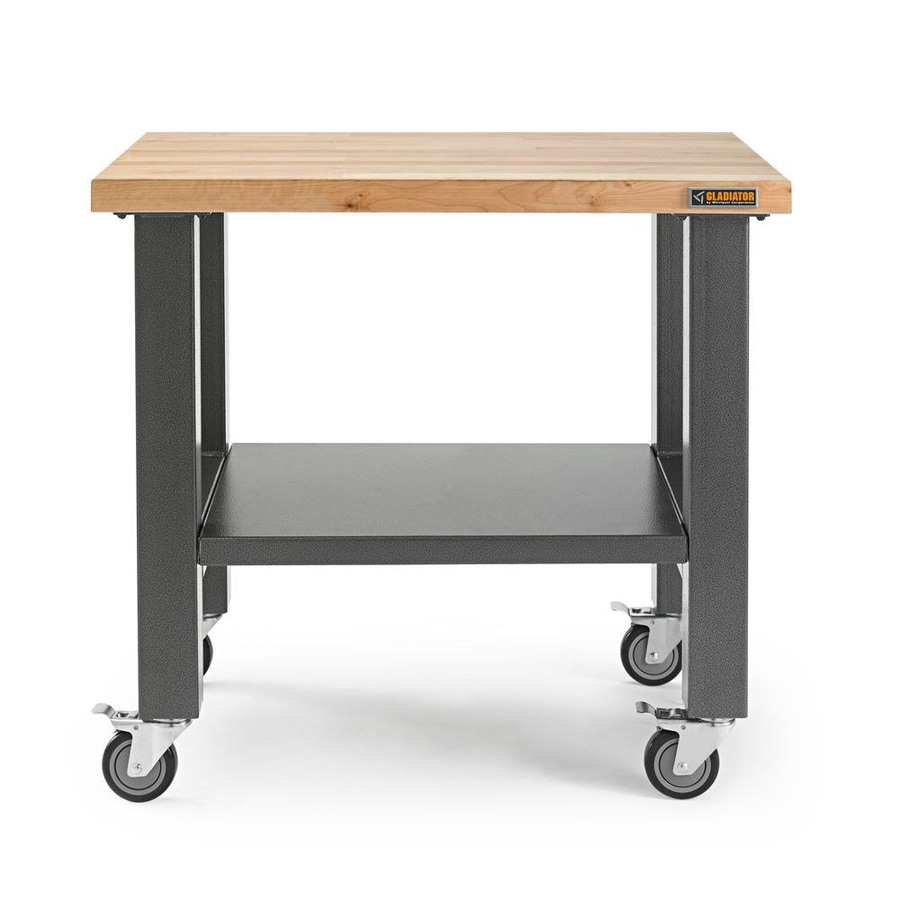 Shop Gladiator 36-in W x 34-in H Wood Work Bench at Lowes.com