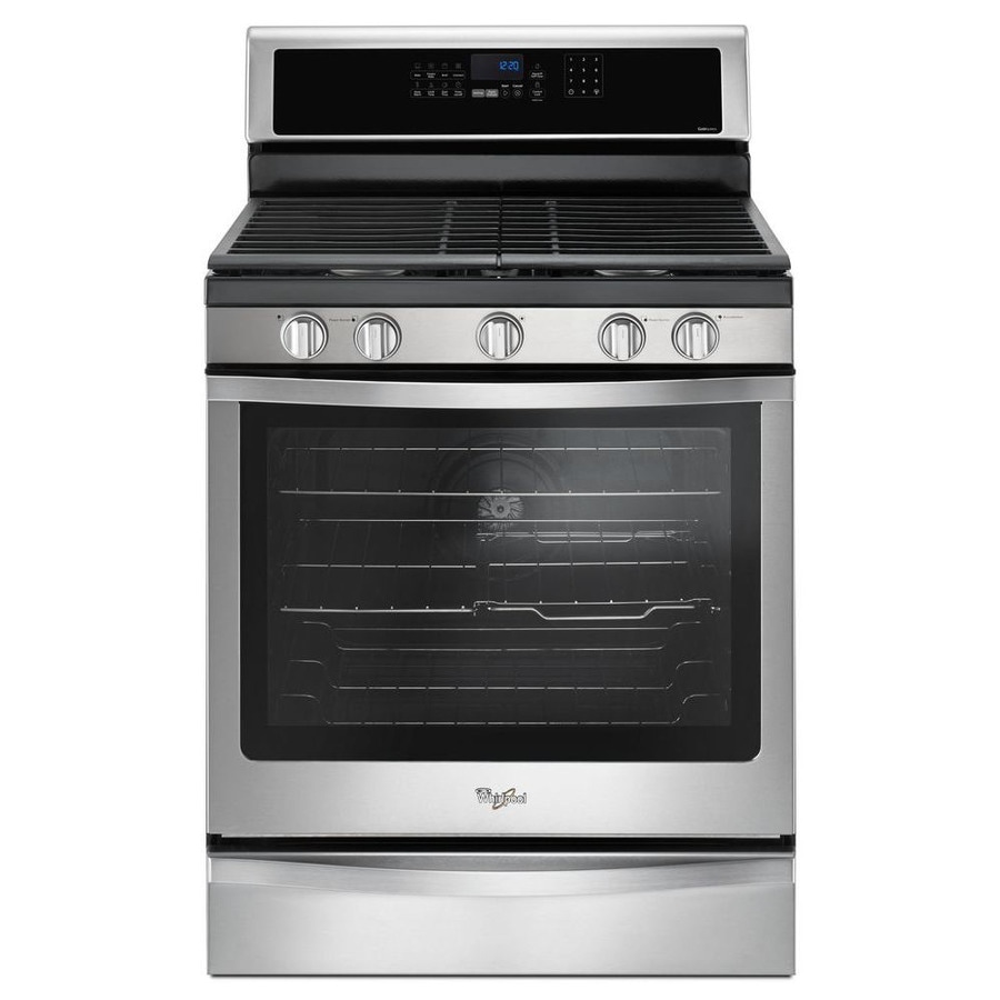 Whirlpool 5 Burner Freestanding 5 8 cu ft Self Cleaning 