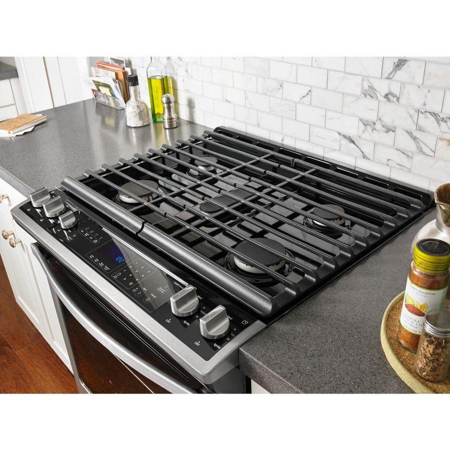 Shop Whirlpool 5-Burner 5.8-cu ft Self-cleaning Slide-In Convection Gas ...