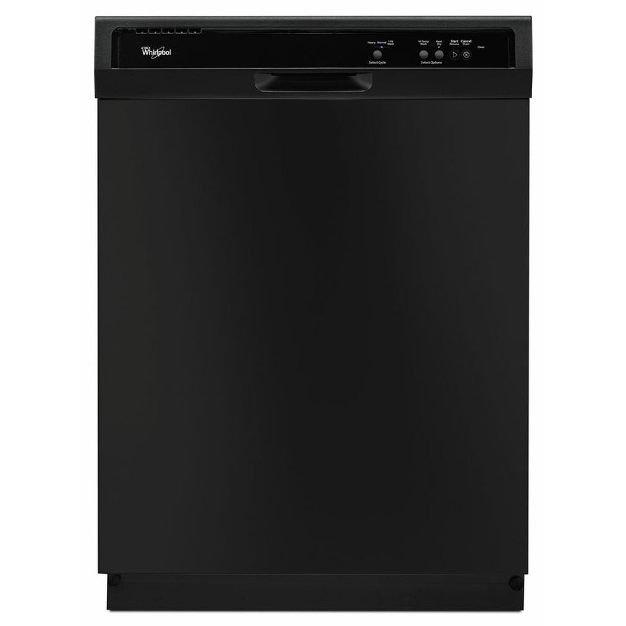 Whirlpool WDF120PAFB Fully Visible 24-in Built-In Dishwasher (Black), 63-dBA