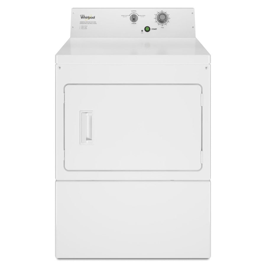 Whirlpool 7.4cu ft Electric Commercial Dryer (White) in the Commercial