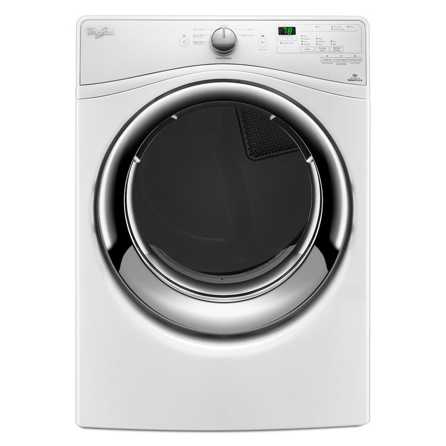 Whirlpool 7.4cu ft Stackable Electric Dryer (White) ENERGY STAR in the