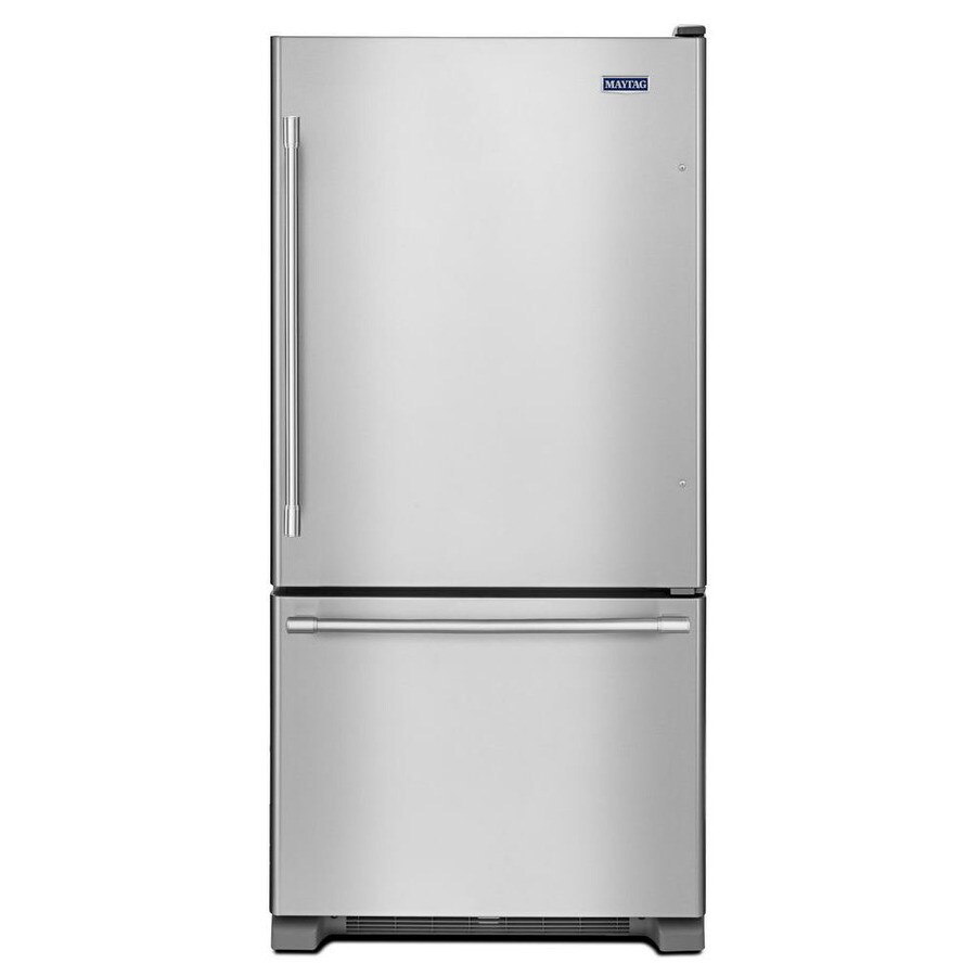 Shop Maytag 18.7-cu ft Bottom-Freezer Refrigerator with ...