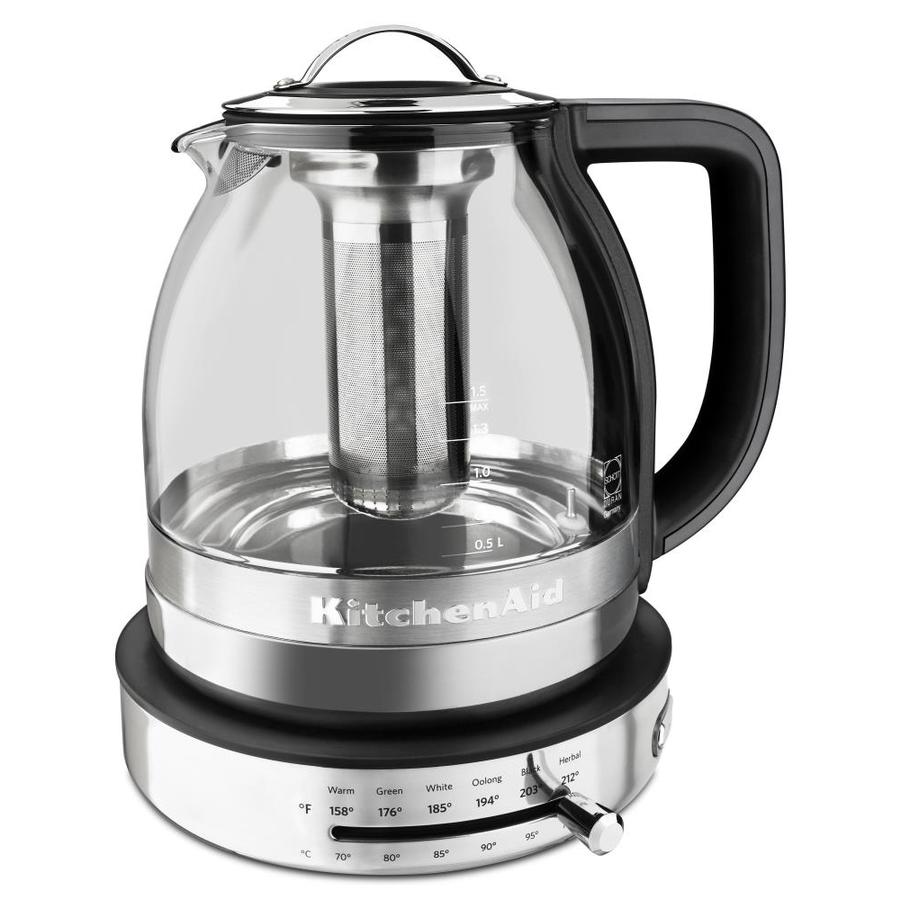 KitchenAid Silver 24-Cup Digital Electric Kettle in the Water Boilers &  Kettles department at Lowes.com