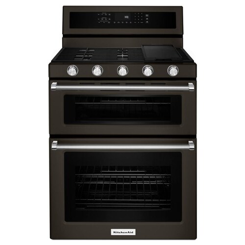 KitchenAid 30in 5 Burners 3.9cu ft/2.1cu ft SelfCleaning Convection
