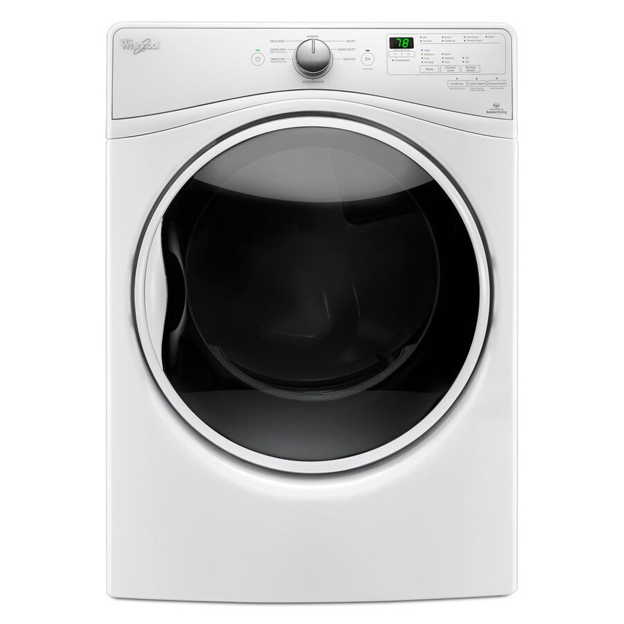 Whirlpool 7.4cu ft Stackable Electric Dryer (White) ENERGY STAR at