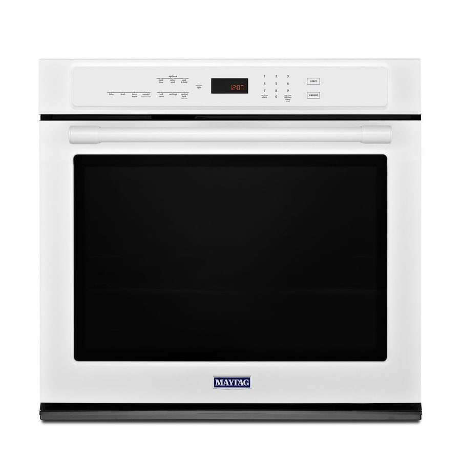 Maytag Selfcleaning Convection Single Electric Wall Oven (White