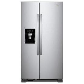 Whirlpool 21.4-cu ft Side-by-Side Refrigerator with Ice Maker (Fingerprint-resistant)