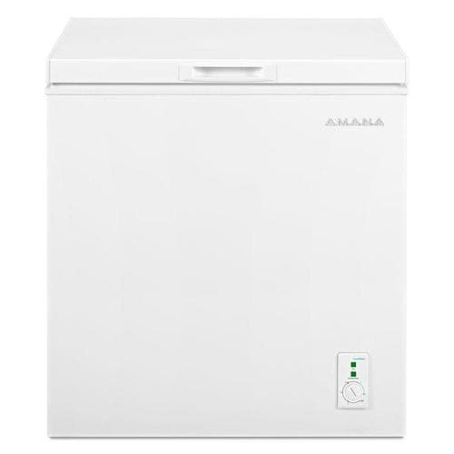 Amana 5.3cu ft Manual Defrost Chest Freezer White) in the Chest
