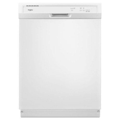 Whirlpool 63-Decibel Front Control 24-in Built-In Dishwasher (White) in ...