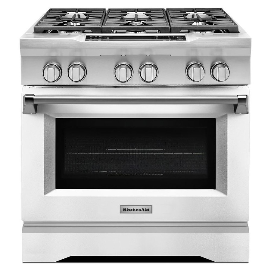 Kitchenaid Deep Recessed 6 Burner Self Cleaning Convection Single