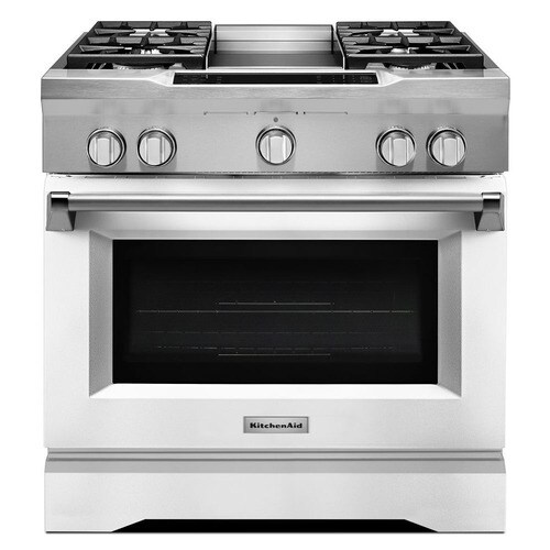 KitchenAid Deep Recessed 5Burner Selfcleaning Convection Single Oven