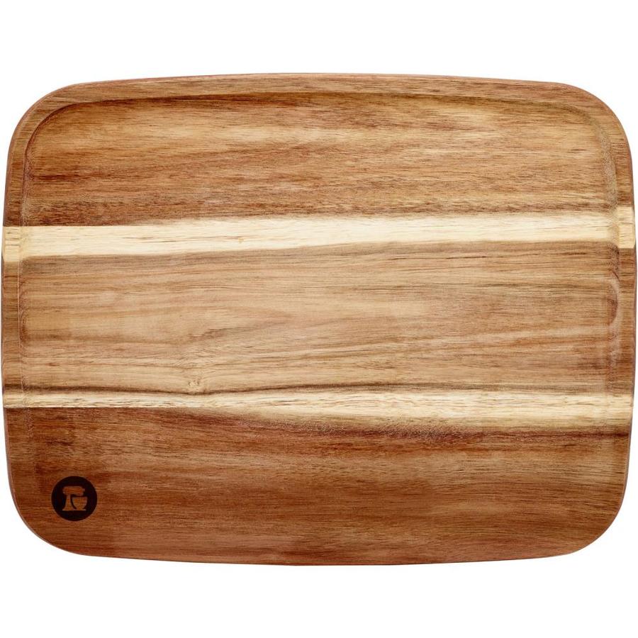 KitchenAid 11in L x 14in W Wood Cutting Board in the Cutting Boards