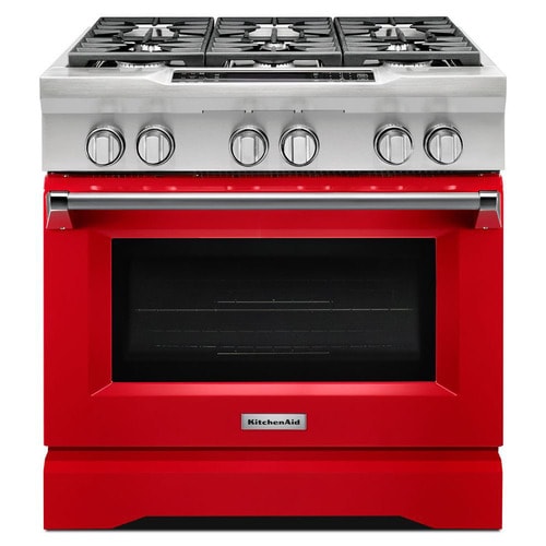 KitchenAid Deep Recessed 6-Burner Self-cleaning Convection ...