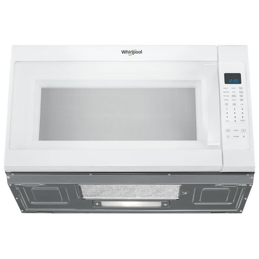 Whirlpool 2.1-cu ft Over-the-Range Microwave with Steam Cooking - White ...