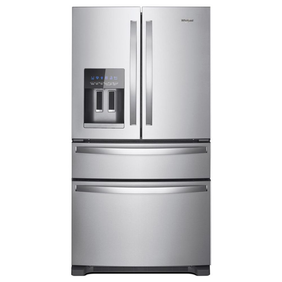 24 5 Cu Ft 4 Door French Door Refrigerator With Ice Maker Fingerprint Resistant Stainless Steel Energy Star