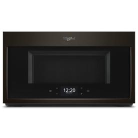 Whirlpool Black Stainless Steel Over The Range Microwaves At Whirlpool Smart 1 9 Cu Ft Convection Over The Range Microwave With Sensor Cooking