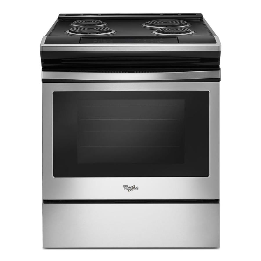 Whirlpool Coil Surface Selfcleaning SlideIn Electric Range (Stainless