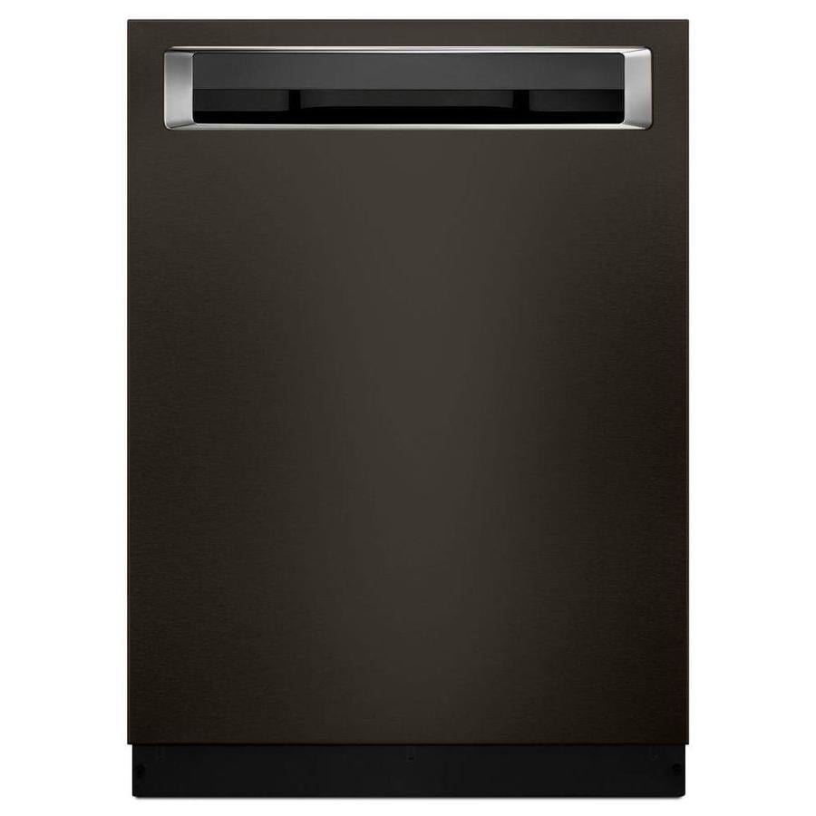 kitchenaid black stainless steel dishwasher