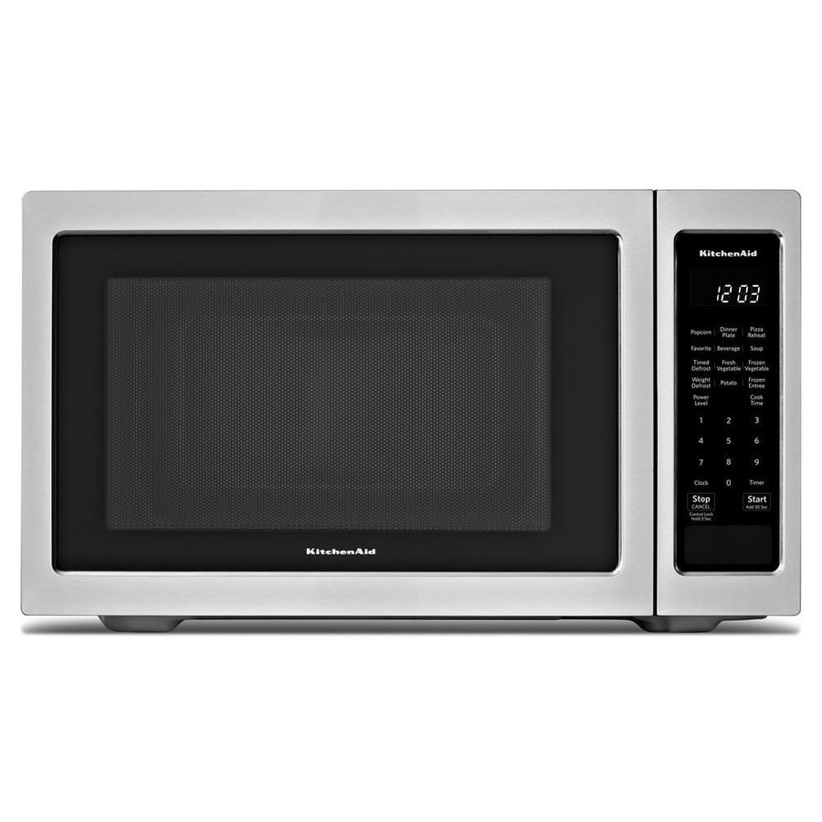 Kitchenaid 1 6 Cu Ft 1200 Countertop Microwave Stainless Steel