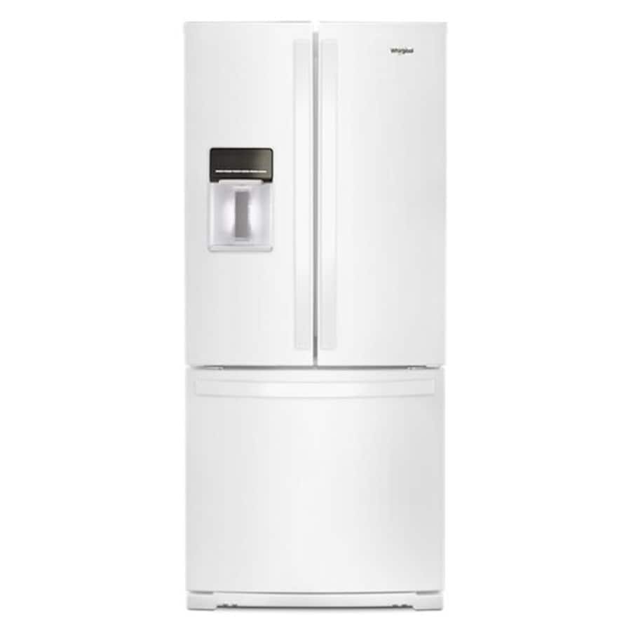 19 7 Cu Ft French Door Refrigerator With Ice Maker White