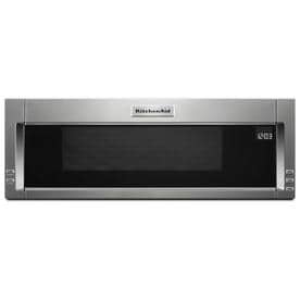 Kitchenaid Over The Range Microwaves At Lowes Kitchenaid 1 Cu Ft Over The Range Microwave With Sensor Cooking Fingerprint