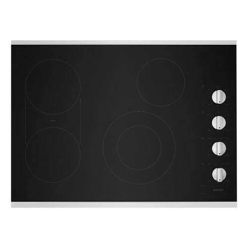 Maytag 30in 4 Elements Smooth Surface (Radiant) Stainless Steel Electric Cooktop in the
