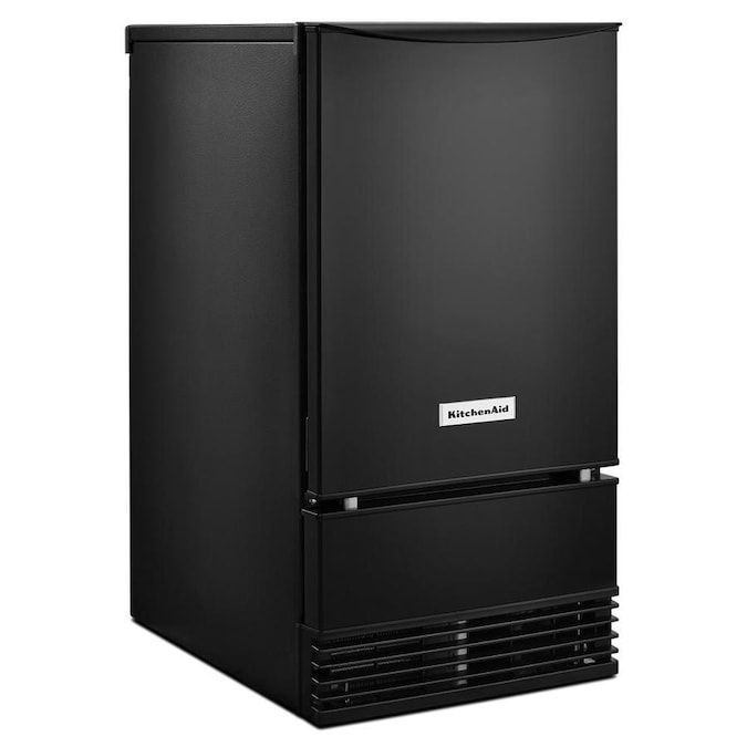 Kitchenaid 29 Lb Drop Down Door Built In Cube Ice Maker Black In The Ice Makers Department At Lowes Com