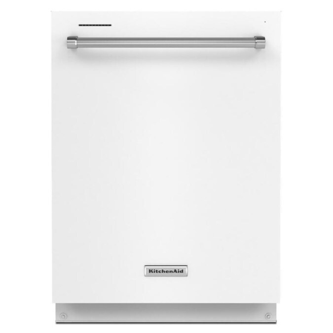 KitchenAid 39-Decibel Top Control 24-in Built-In Dishwasher (White ...