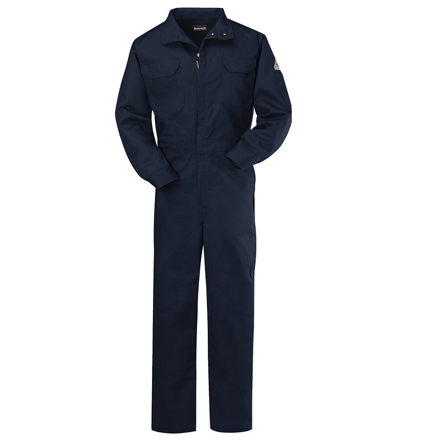 Bulwark CLB2NV LN 50 50 Men's Navy Long Coveralls