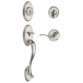 UPC 883351049405 product image for Kwikset Shelburne Satin Nickel Smartkey Single-Cylinder Deadbolt Keyed Entry Doo | upcitemdb.com