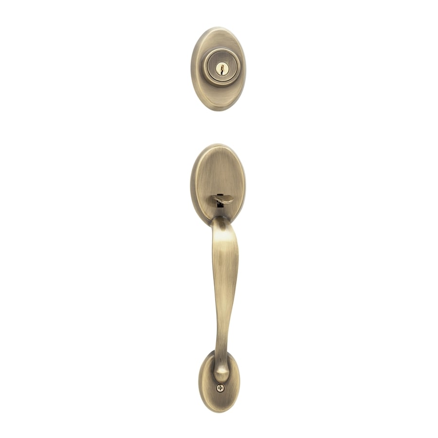 Kwikset Signature Chelsea Antique Brass Single Cylinder Deadbolt