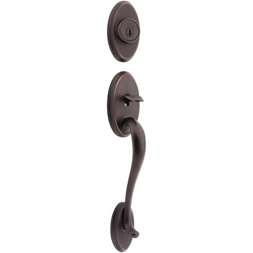 Kwikset Signature Shelburne Venetian Bronze Smartkey Single-Cylinder ...