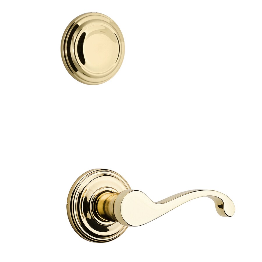 Kwikset Signature Commonwealth Polished Brass Dummy Door Interior