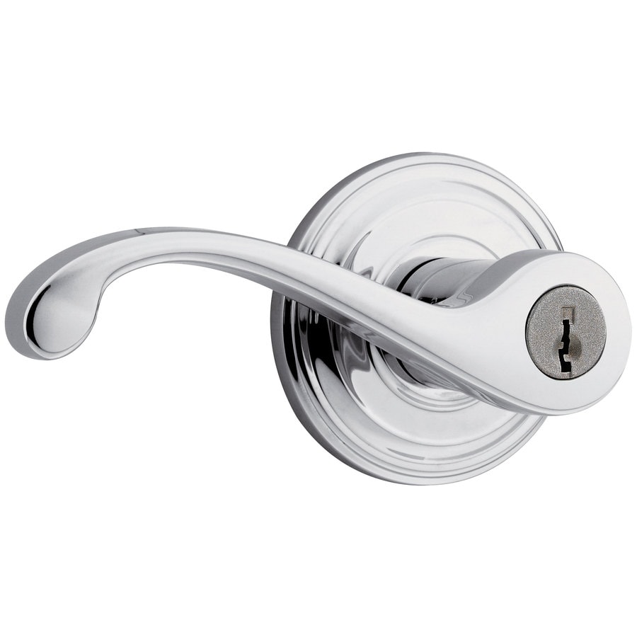 Kwikset Signature Commonwealth Polished Chrome Keyed Entry Door Handle