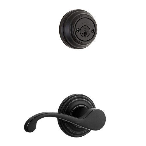 Kwikset Signature Commonwealth Iron Black Smartkey DoubleCylinder Deadbolt Entry Door Interior