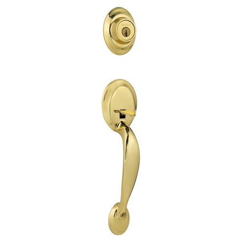 Kwikset Dakota Polished Brass Smartkey SingleCylinder Deadbolt Entry