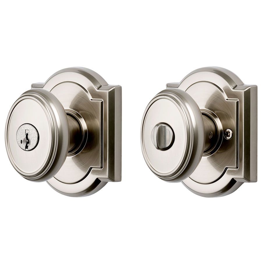 Prestige Carnaby Satin Nickel Smartkey No Deadbolt Keyed Entry Door Knob Single Pack