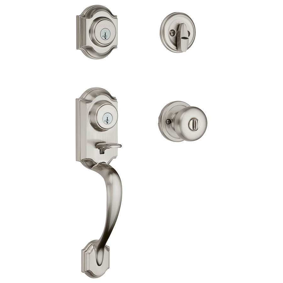 Kwikset Montara Satin Nickel Smartkey Single-Cylinder Deadbolt Keyed ...