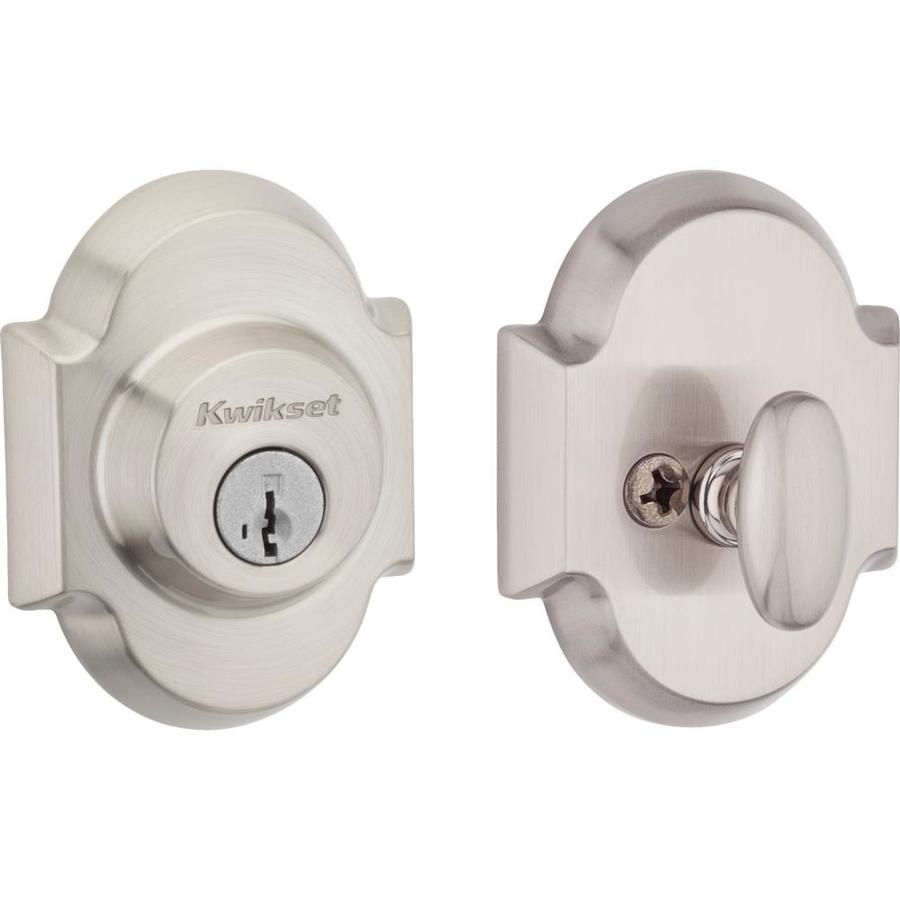 Kwikset Austin Satin Nickel SingleCylinder Deadbolt With SmartKey at