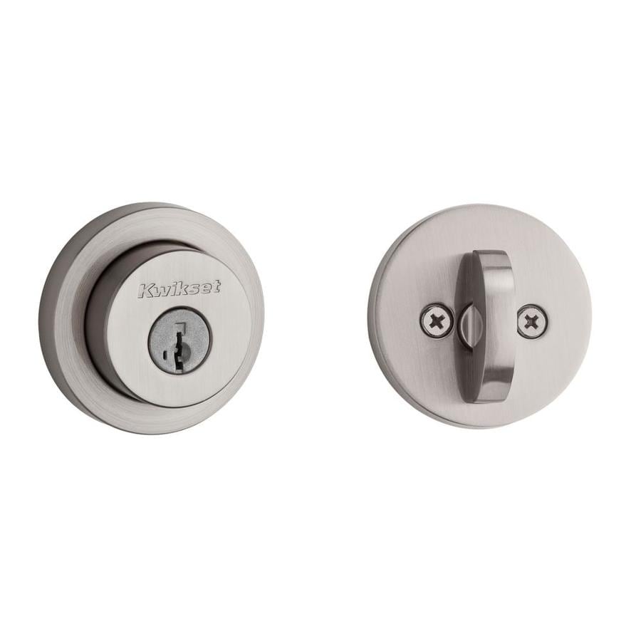 Kwikset Kwikset Signatures Milan Satin Nickel with SmartKey Single Cylinder Deadbolt in the