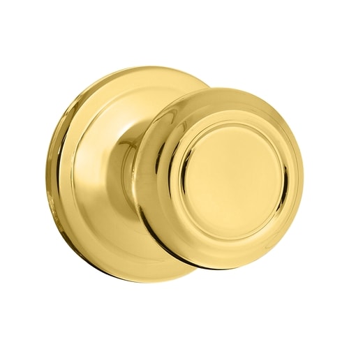 Kwikset Kwikset Signatures Cameron Polished Brass Passage Door Knob in
