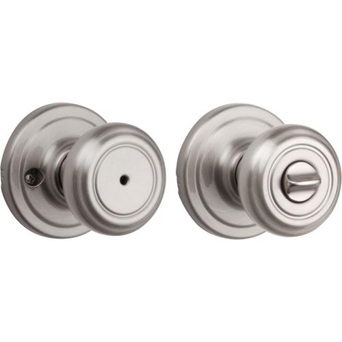 Kwikset Cameron Satin Nickel Privacy Door Knob Single Pack At
