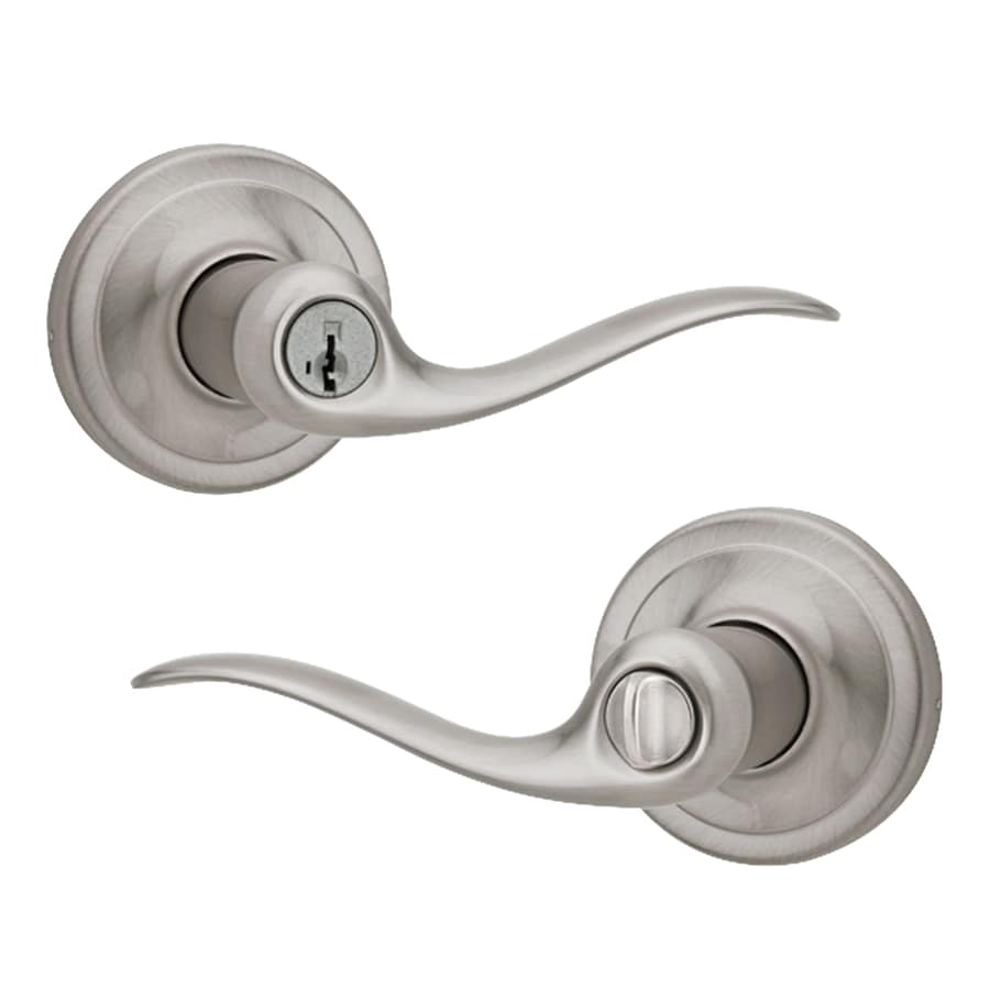 Ashfield Satin Nickel Smartkey Universal Keyed Entry Door Handle