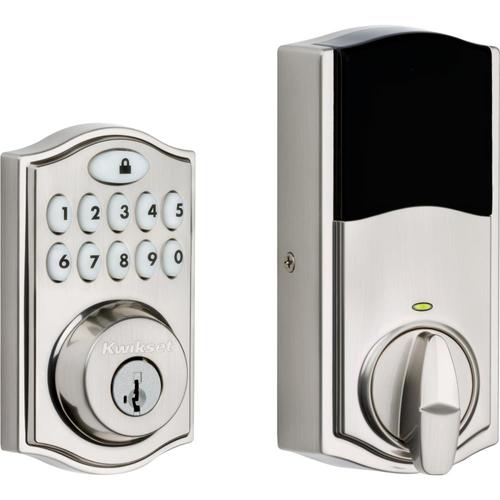 Kwikset SmartCode 914 Satin Nickel Single-Cylinder Deadbolt 1-Cylinder