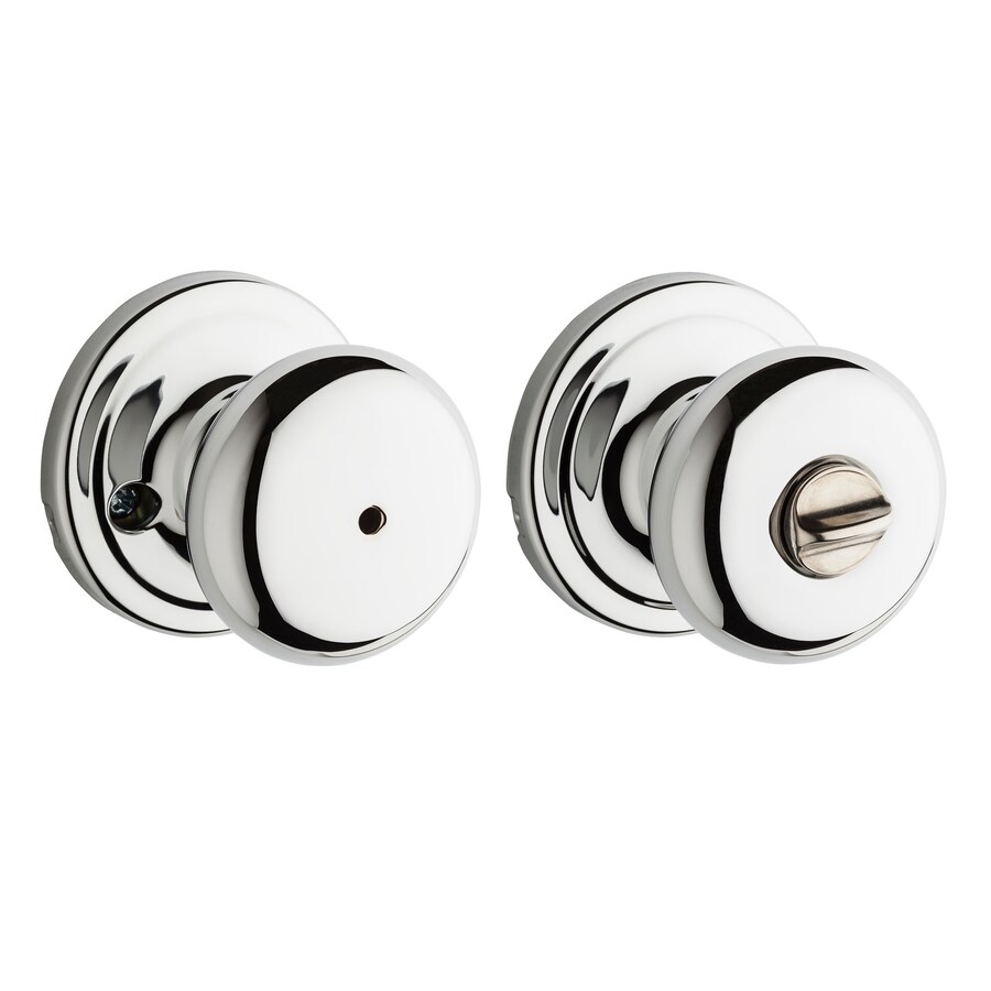 Kwikset Signatures Hancock Polished Chrome Privacy Door Knob in the