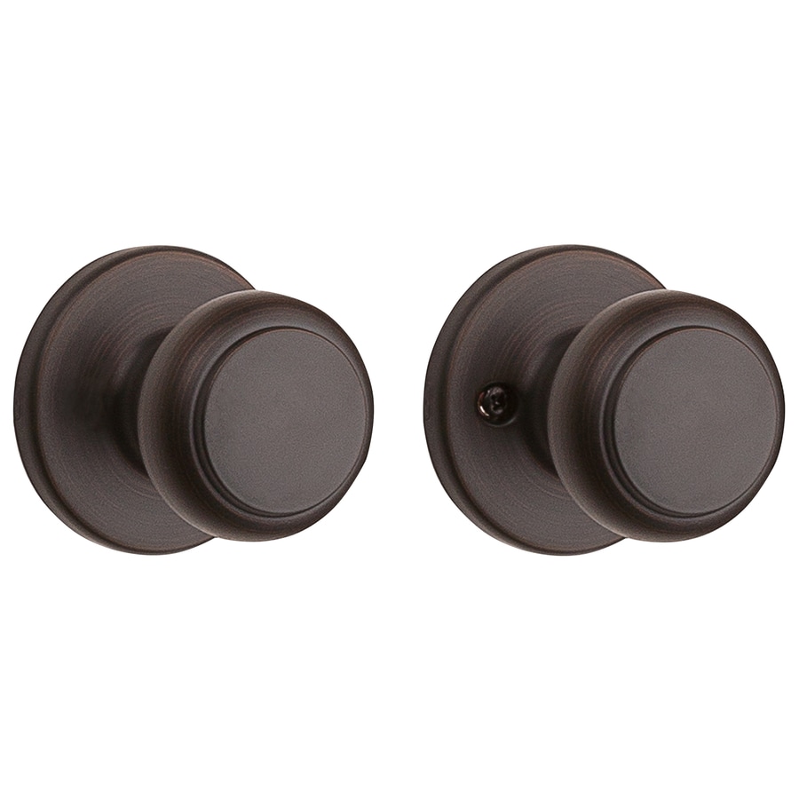 Kwikset Cove Venetian Bronze Passage Door Knob Single Pack At