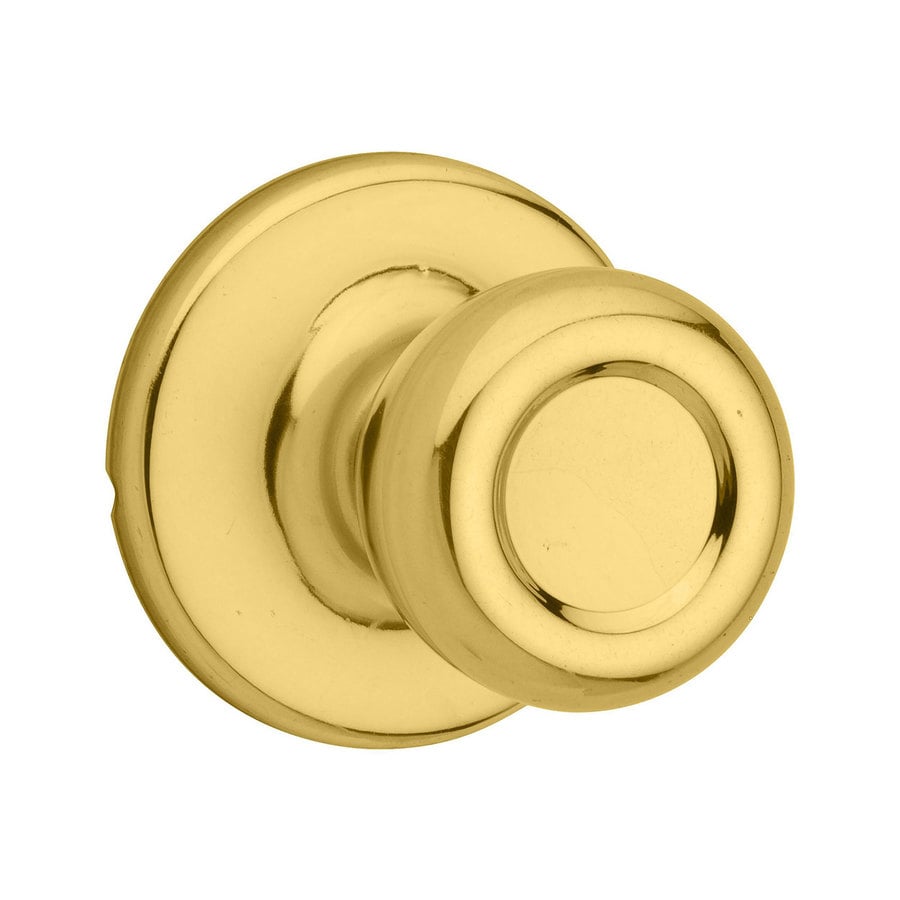 Tylo Polished Brass Passage Door Knob Single Pack