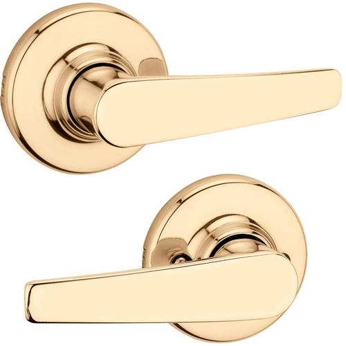 Kwikset Delta Polished Brass Universal Passage Door Handle in the Door Handles department at